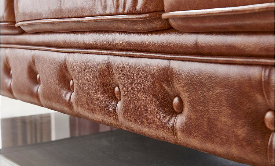 Flake Leather Sofa Lounge Set